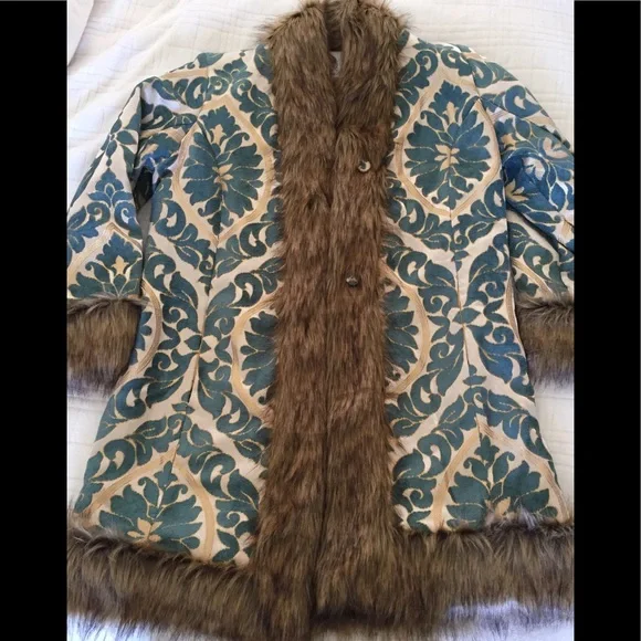 Chasing Unicorns Band On The Run Jacket Turquoise Medium NWT - Picture 4 of 9